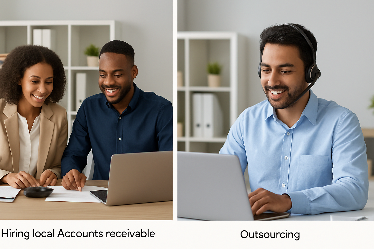 Hiring local Accounts Receivable Officers vs outsourcing