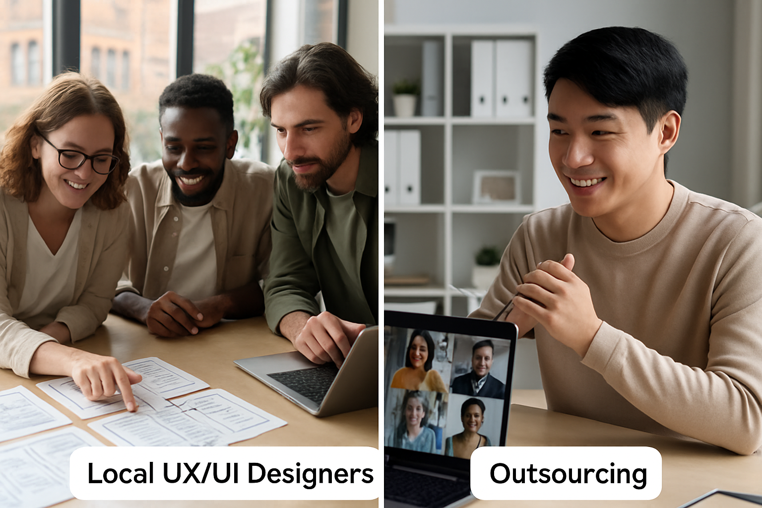 Hiring local UX/UI Designers vs outsourcing